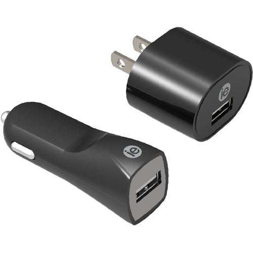 iEssentials 1A USB Wall and Car Charger Combo Kit