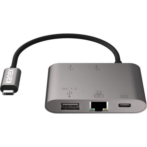 Kanex USB Type-C to Gigabit Ethernet Hub with Power Delivery, Kanex, USB, Type-C, to, Gigabit, Ethernet, Hub, with, Power, Delivery
