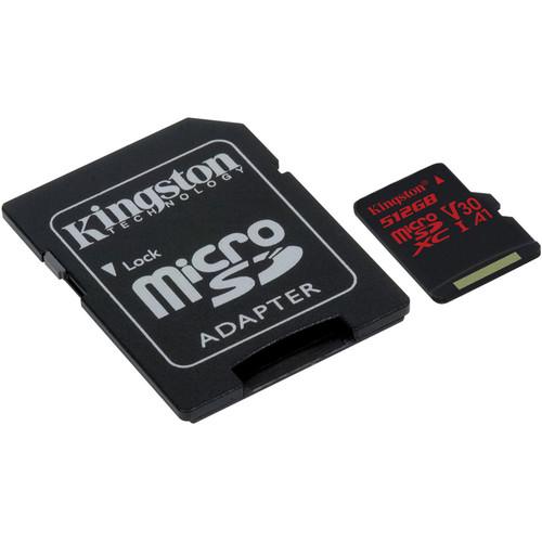 Kingston 512GB Canvas React UHS-I microSDXC