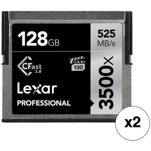 Lexar 128GB Professional 3500x CFast 2.0 Memory Card