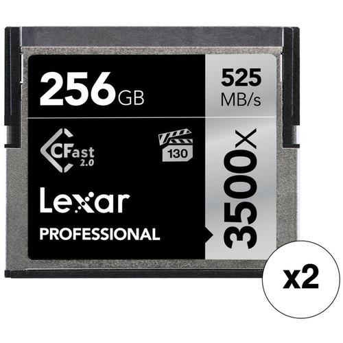 Lexar 256GB Professional 3500x CFast 2.0 Memory Card