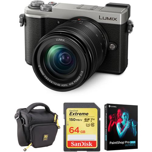 Panasonic Lumix DC-GX9 Mirrorless Micro Four Thirds Digital Camera with 12-60mm Lens and Accessories Kit