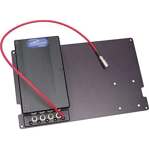 Ambient Recording NPFPAK NP1-Type Battery Housing & Power Supply with 4 4-Pin Hirose Output Sockets & Output Lead, Mounted on Backboard