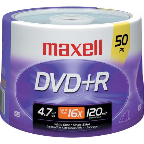 Maxell DVD R 4.7GB, 16x, Write-Once Recordable Disc