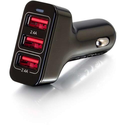 C2G Smart 4.8A 3-Port USB Type-A Car Charger