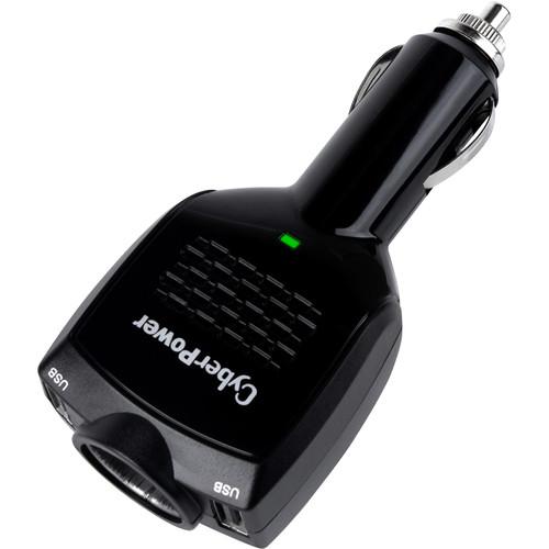 CyberPower Dual USB Type-A and DC Port Car Charger