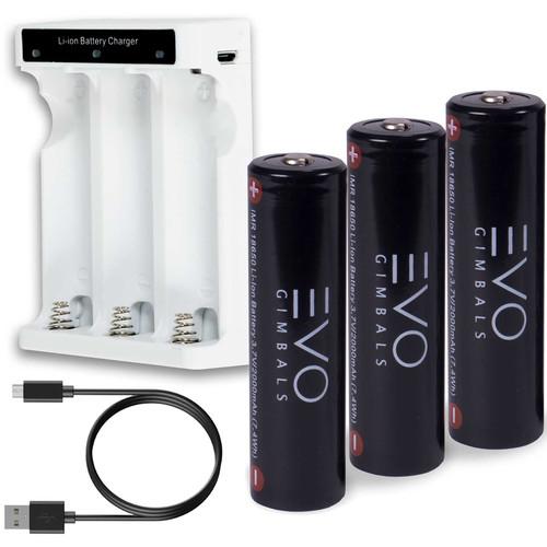 EVO Gimbals IMR 18650MP Li-Ion Batteries for RAGE3, Rage Gen 1, and GP-PRO