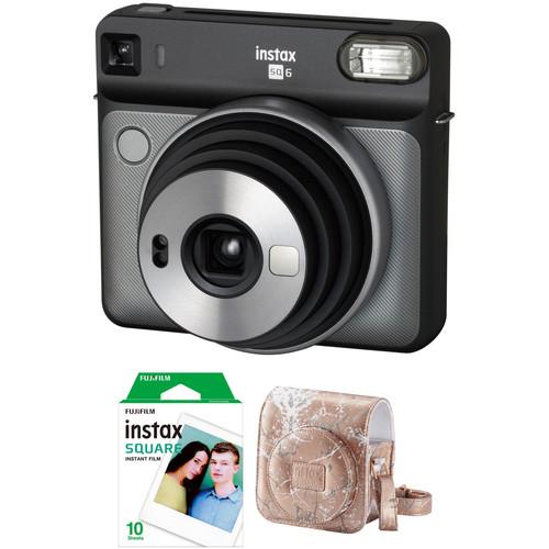 FUJIFILM INSTAX SQUARE SQ6 Instant Film Camera with Film and Case Kit
