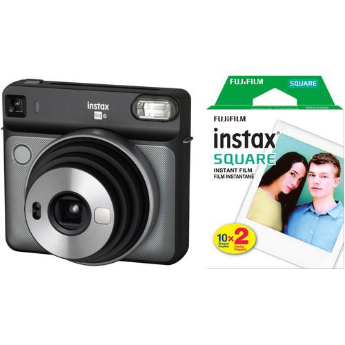 FUJIFILM INSTAX SQUARE SQ6 Instant Film Camera with Twin Pack of Film Kit