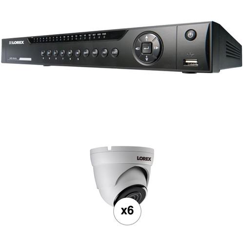 Lorex 8-Channel 1080p NVR with 2TB HDD & 6 4MP Night Vision Dome Cameras