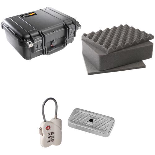 Pelican 1400 Case with Foam Set, TSA Lock, and Desiccant Gel