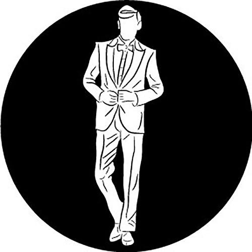 Rosco Groom Silhouette B W Wedding Glass Gobo