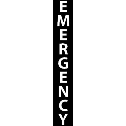 Aiphone "EMERGENCY" Label Option for IS Series Modular Towers