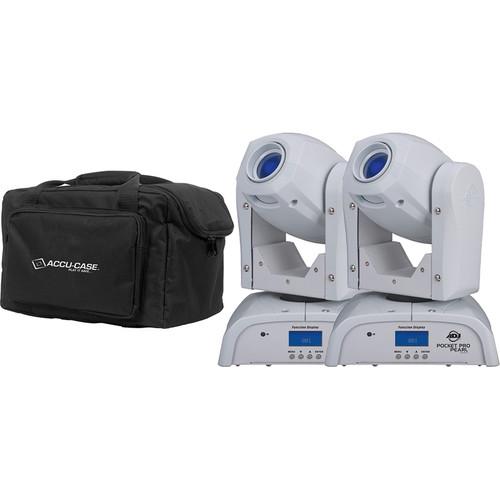 American DJ Pocket Pro Pearl PAK with 2 x Pocket Pro Pearl Moving Heads and F4 Bag