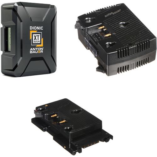Anton Bauer Dionic XT90 2-Battery Kit with TWIN Charger & Sony F5 F55 Plate
