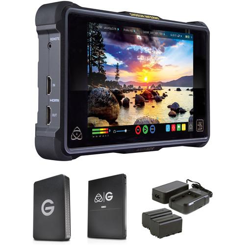 Atomos Shogun Inferno with G-Technology 2TB SSD, Reader, and Power Kit