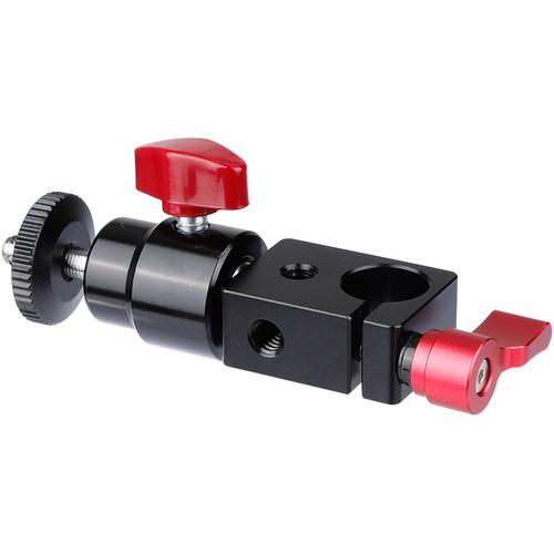 CAMVATE 15mm Rod Clamp With Mini Ball Head Mount