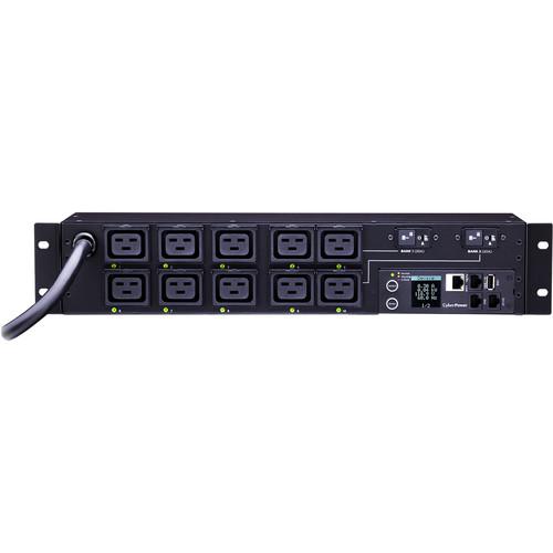 CyberPower Switched-by-Outlet Metered PDU24A 200-240V NEMA L6-30P 10 IEC-320 C19 Outlet 2U 12