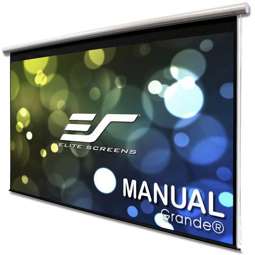 Elite Screens Manual Grande B Series, 180" 169, Pull Down Manual Projector Projection Screen, Offi