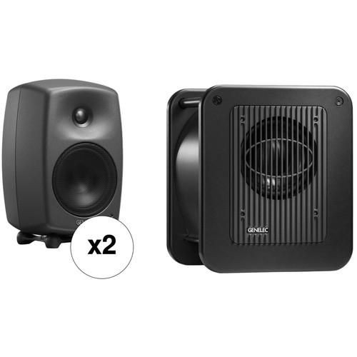 Genelec 8030.LSE Triple Play 5" Active 2.1 Monitoring System with 8" Subwoofer
