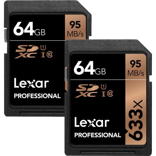 Lexar 64GB Professional UHS-I SDXC Memory Card