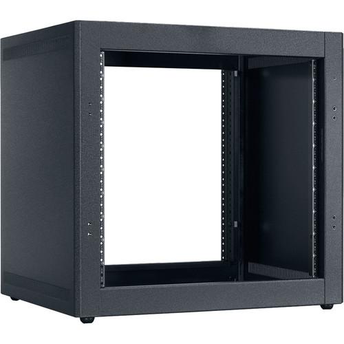 Lowell Manufacturing Rack-Desktop-10U, 18" Deep, Front Rear Rails