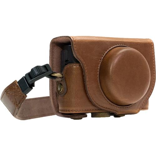 MegaGear Ever Ready PU Leather Camera Case and Strap for Sony Cyber-shot DSC-RX100 VI, V, IV