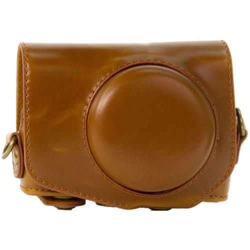 MegaGear Ever Ready PU Leather Camera Case with Strap for Canon PowerShot G7 X