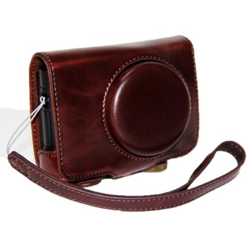 MegaGear Ever Ready PU Leather Camera Case with Strap for Panasonic Lumix DMC-LF1