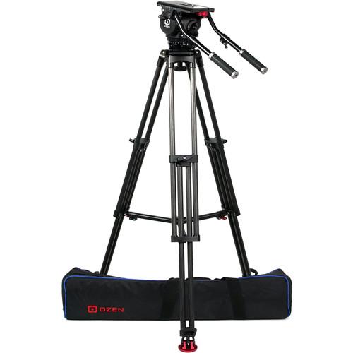 OZEN 100CF1HD 100mm Carbon Fiber Tripod & Agile 20 Fluid Head System