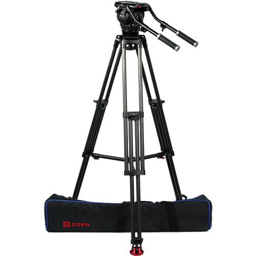 OZEN 100CF1HD 100mm Carbon Fiber Tripod & Agile 20S Fluid Head System