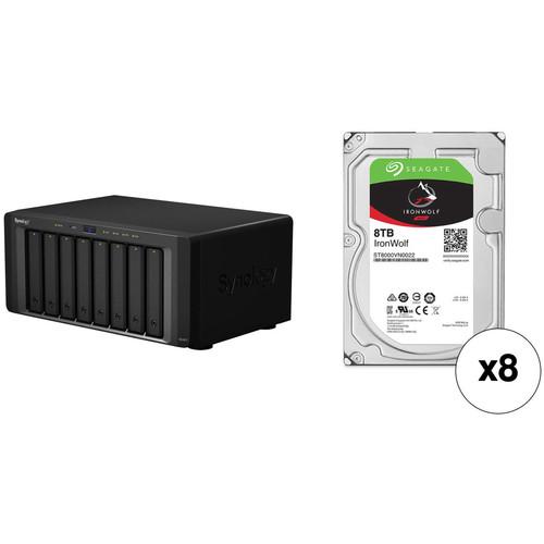 Synology DiskStation DS1817 64TB 8-Bay NAS Enclosure Kit with Seagate NAS Drives