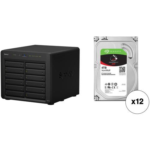 Synology DiskStation DS3617xs 48TB 12-Bay NAS Enclosure Kit with Seagate NAS Drives