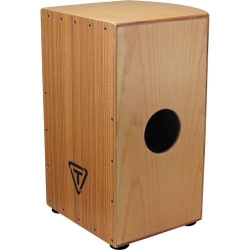Tycoon Percussion Roundback Series Makah Burl Frontplate and Bubinga Body Cajon