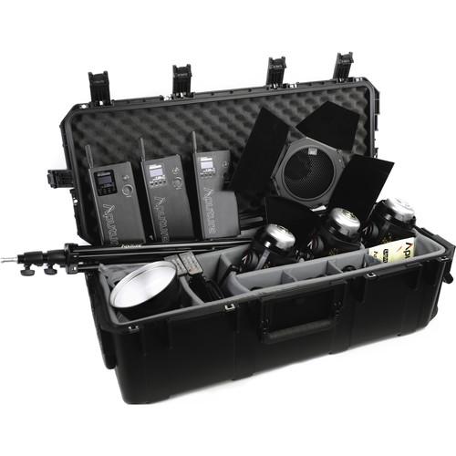 Aputure Light Storm LC 120d II Daylight LED 3-Light Kit with V-Mount Battery Plate