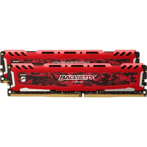Ballistix 32GB Sport LT Series DDR4 3200 MHz DR UDIMM Memory Kit