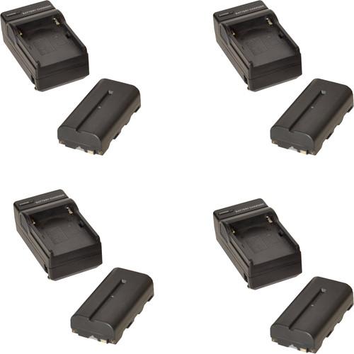 Bescor 2200mAh 7.4V NP-F Battery and Charger Kit