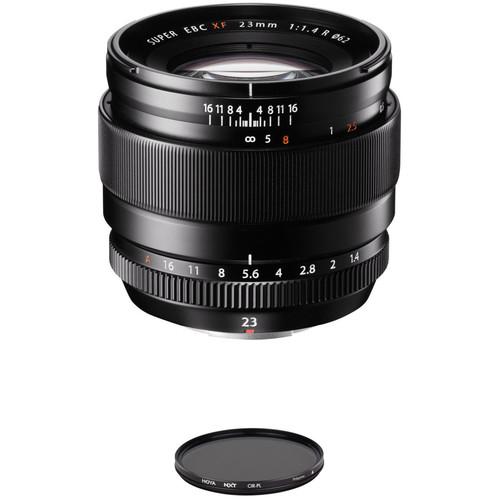FUJIFILM XF 23mm f 1.4 R Lens with Circular Polarizer Filter Kit