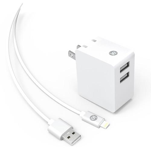 iEssentials 3.4A Dual USB Wall Charger with 4