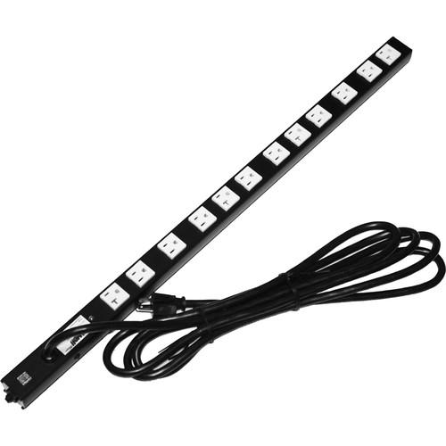 Lowell Manufacturing Power Strip-20A, 12 Outlets,