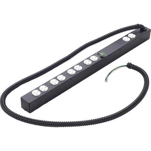 Lowell Manufacturing Power Strip-20A, Remote Control, 5 Duplex Outlets , Hardwired, 6' Flexible-Conduit, Lowell, Manufacturing, Power, Strip-20A, Remote, Control, 5, Duplex, Outlets, Hardwired, 6', Flexible-Conduit