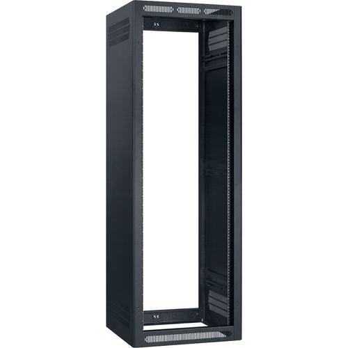 Lowell Manufacturing Rack-Enclosed-35U, 27" Deep, 1-Pair Adustable Rails, Less Rear Door
