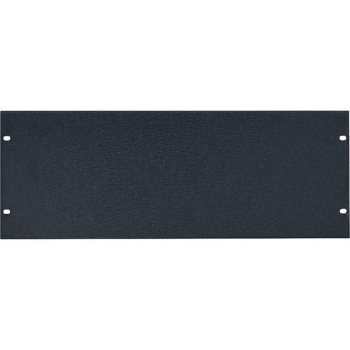 Lowell Manufacturing Rack Panel-Blank-4U, 1 8In Flat Aluminum, 6-Pak