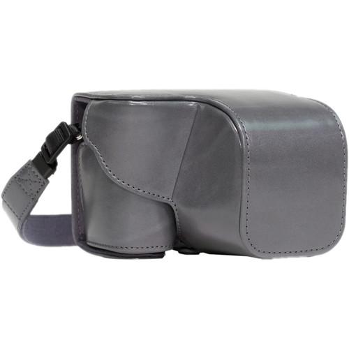 MegaGear Ever Ready PU Leather Case and Strap for Sony a6000 a6300 with 16-50mm