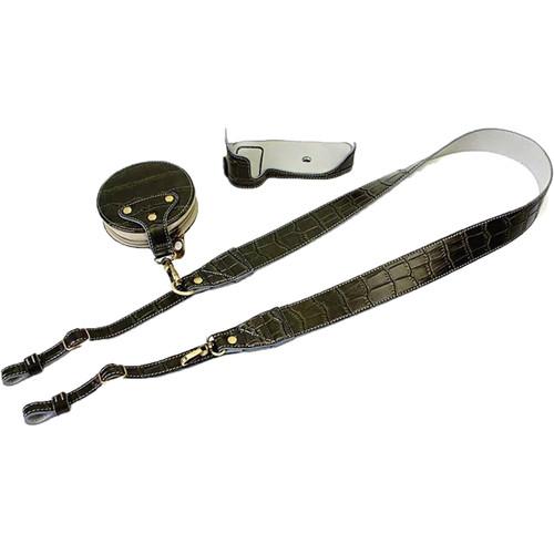 MegaGear Ever Ready PU Leather Half Case with Shoulder Strap for Nikon D3100-3400