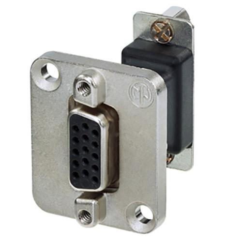 Neutrik 15-Pin D-Sub Female-Female Feed Through Adapter D-Shape Housing