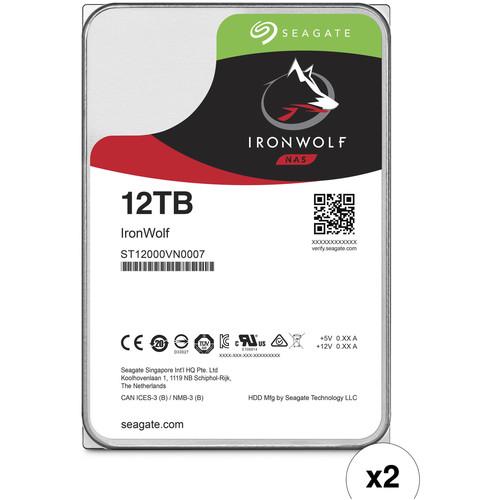 Seagate 12TB IronWolf 7200 rpm SATA III 3.5" Internal NAS HDD