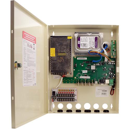 Speco Technologies D8WVXP 8-Channel 4MP HD-TVI DVR with Built-In Power Supply with 10TB HDD