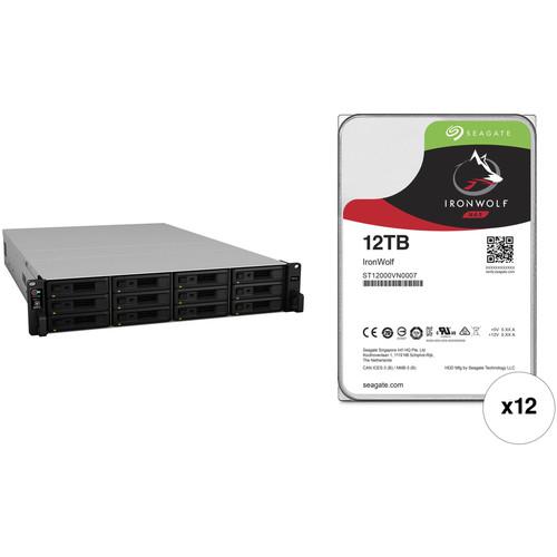 Synology RackStation RS3618xs 144TB 12-Bay NAS Enclosure Kit with Seagate NAS Drives