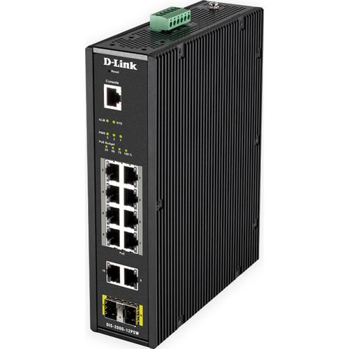 D-Link 12-Port Managed Industrial PoE Switch
